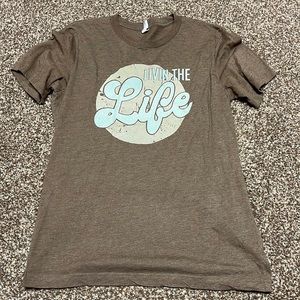 Short Sleeve Brown T-Shirt
